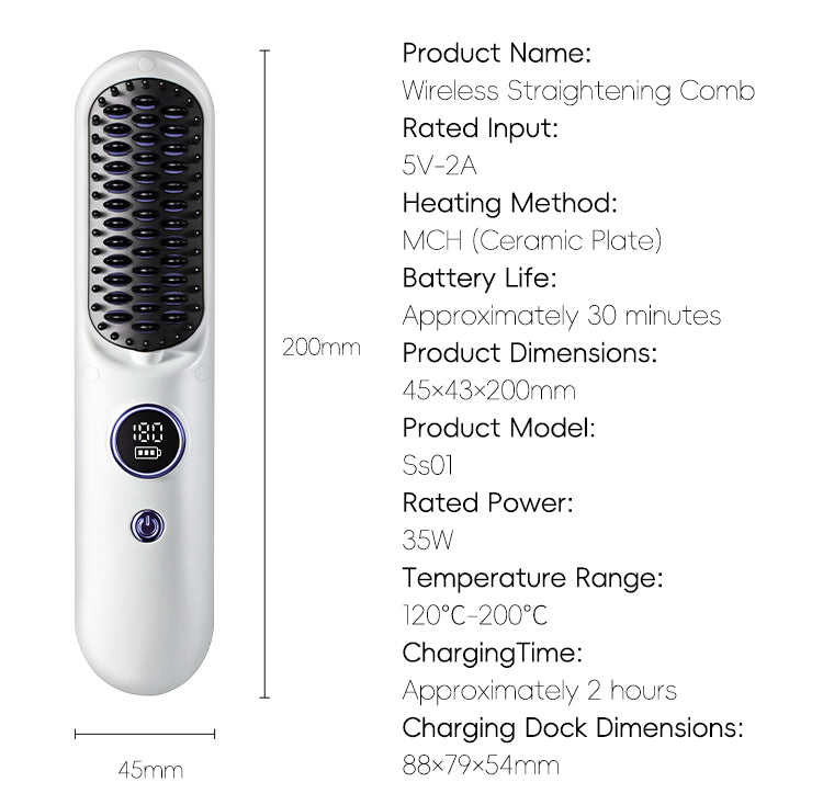 Wireless Straightening Comb